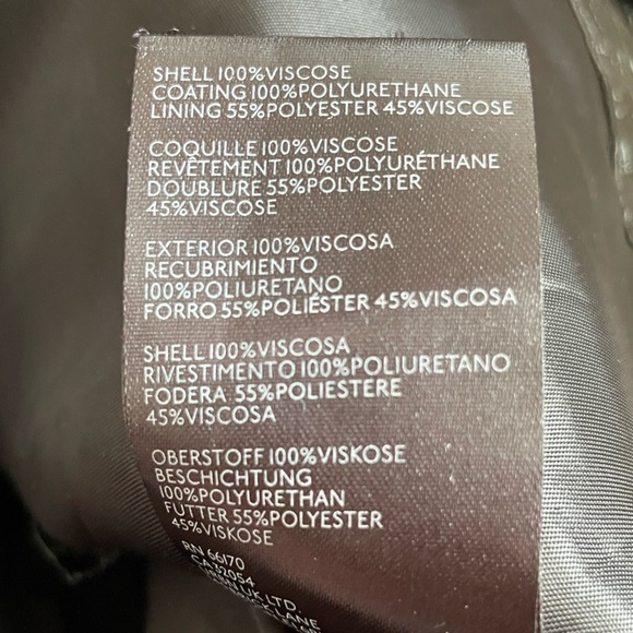 Maeve Crinkle Faux Leather Black Moto Jacket EUC - Picture 8 of 8